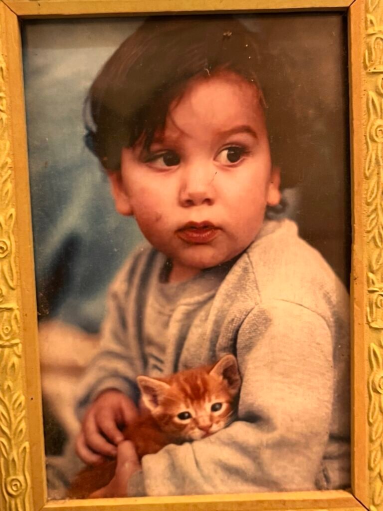 Foto Miguel com Gatinho